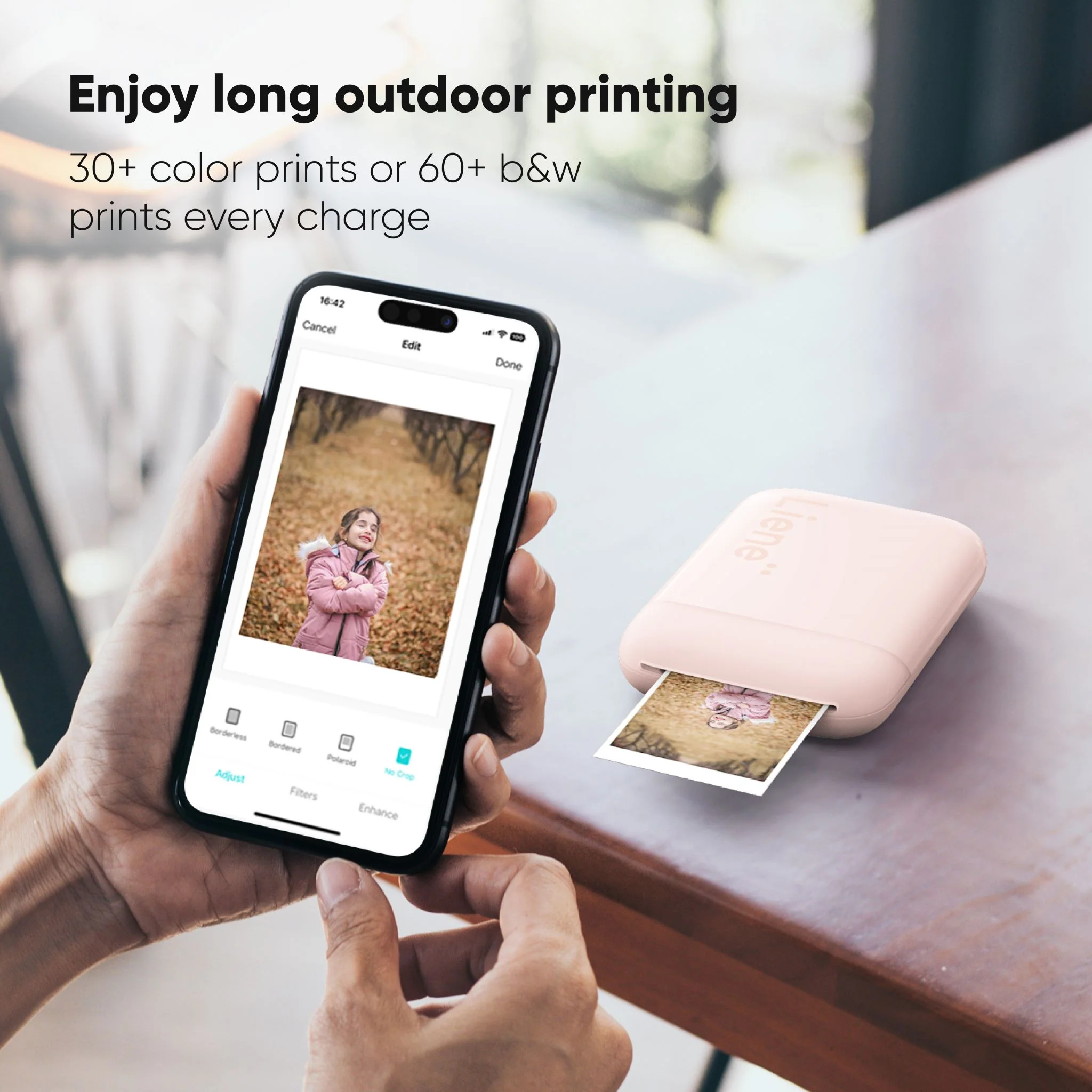 Pearl K100 2x3" Portable Photo Printer - Pink (5 Zink Photo Papers) - Image 7