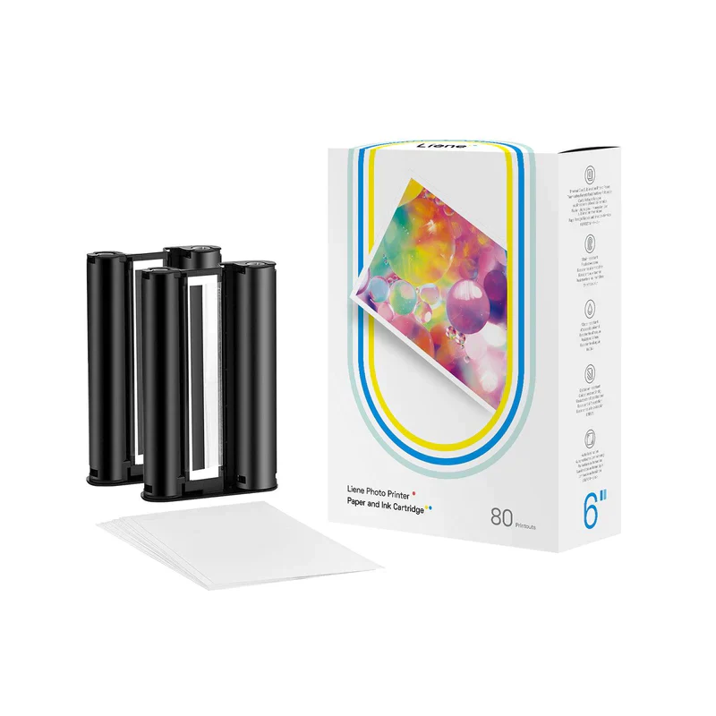 Amber 4x6" Photo Printer Paper 40 Sheets & 1 Ink Cartridge Refill - Image 7