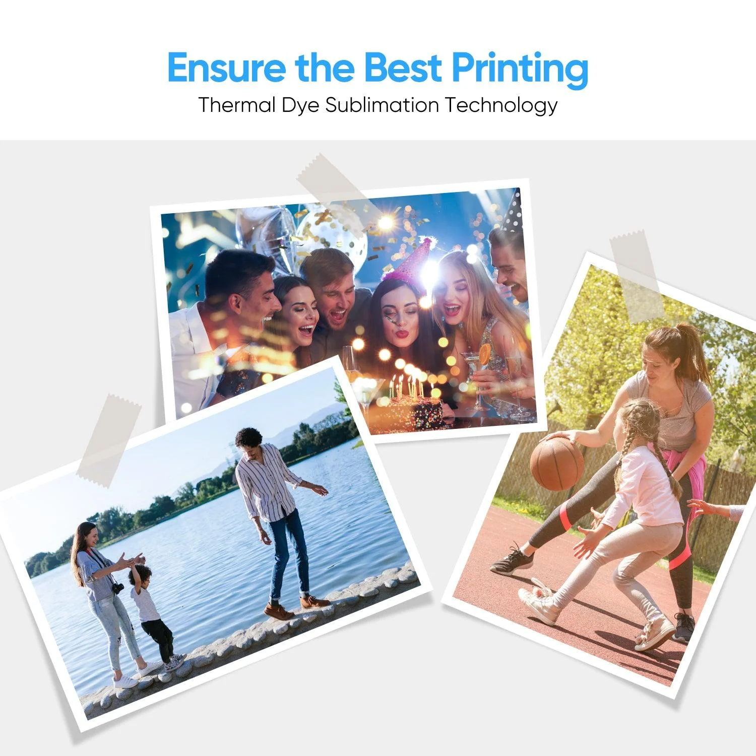 Amber 4x6" Photo Printer Paper 80 Sheets & 2 Ink Cartridges Refill - Image 5