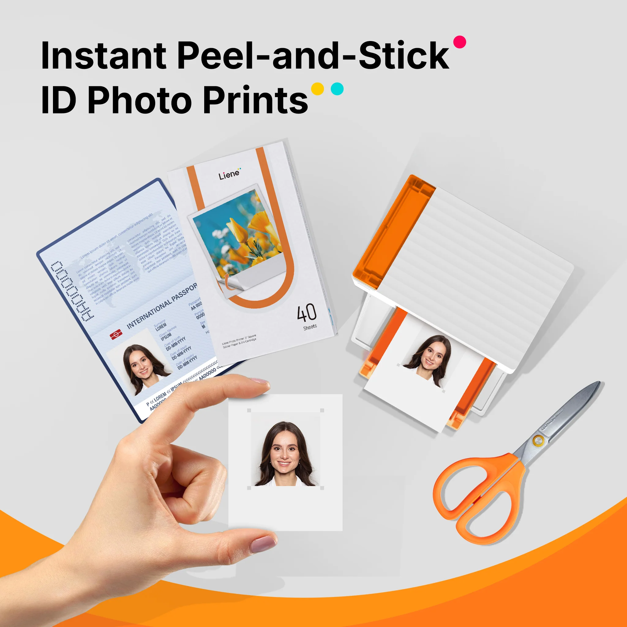 Amber M110 & M210 3x3″ Sticker Paper 40 Sheets & 1 Cartridge - Image 7