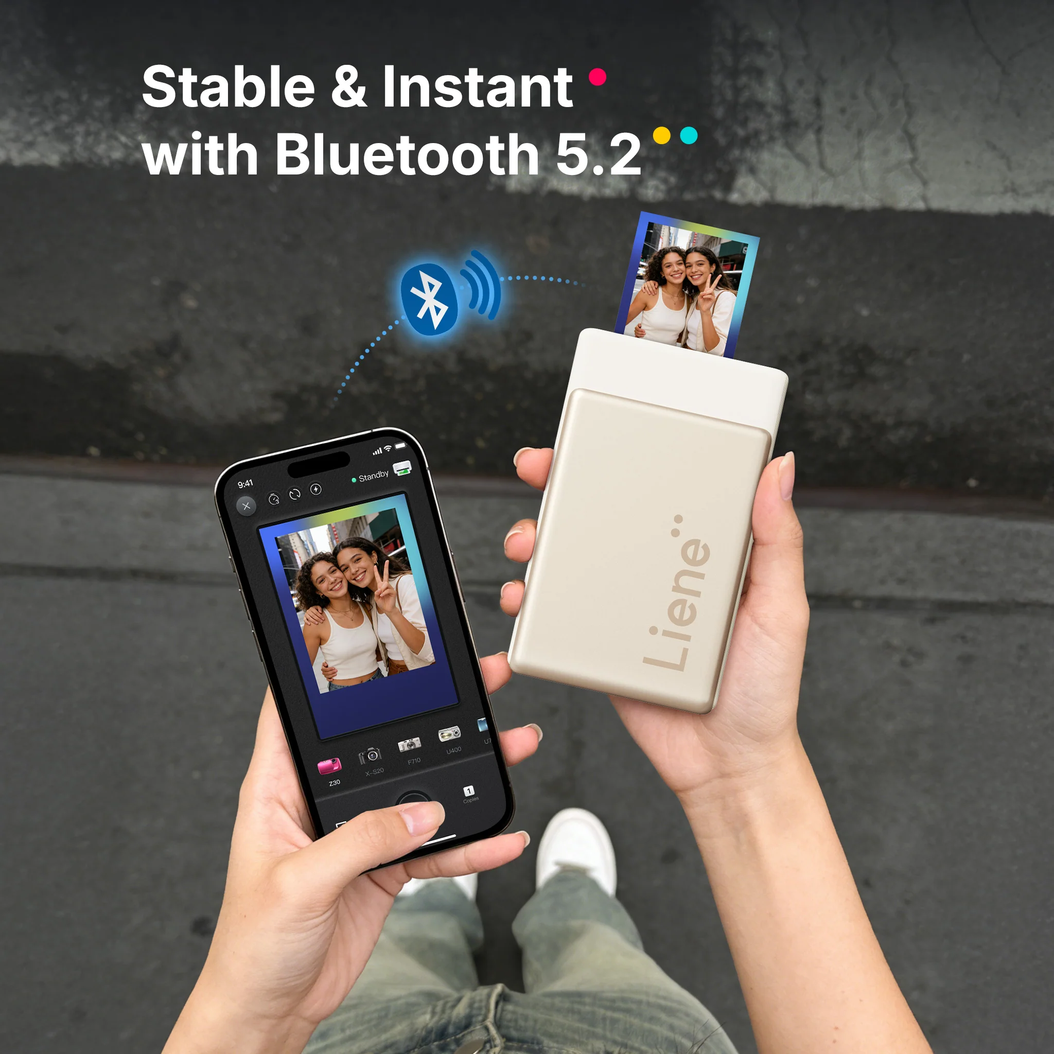 Pearl N200 Pro Portable Photo Printer - Gold - Image 4