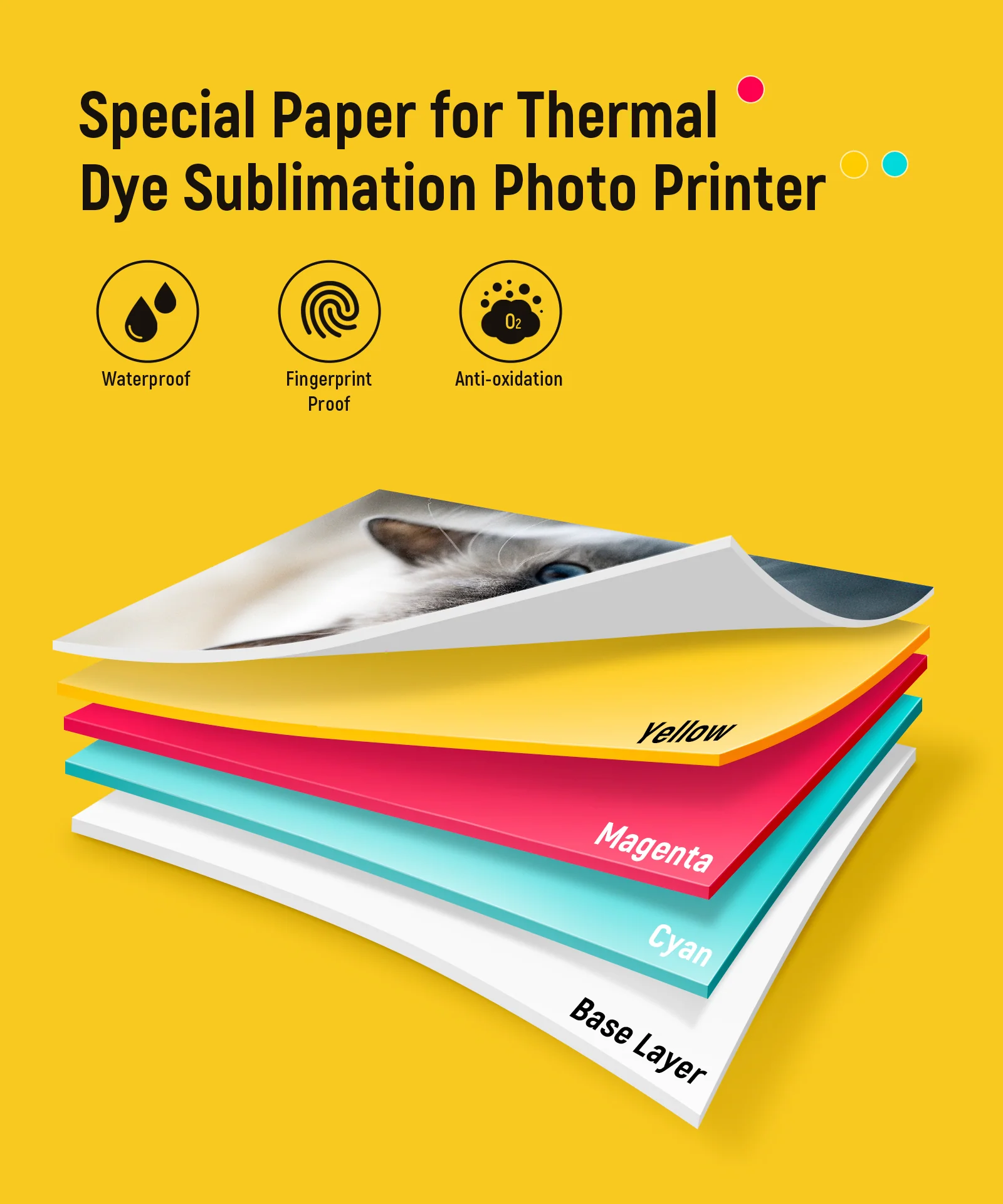 PixCut S1 4x6" Photo Paper 72 Sheets & 2 Ink Cartridges Refill - Image 6
